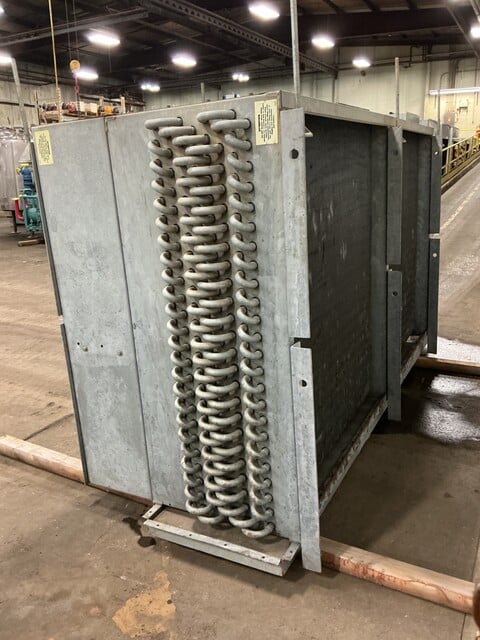York #ICB2A-468LH, refrigeration cooler evaporator, 250 psig, 8.09 cu.ft., (2) 3 HP fans - Image 7