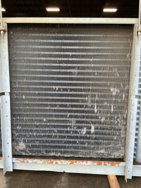 York #ICB2A-468LH, refrigeration cooler evaporator, 250 psig, 8.09 cu.ft., (2) 3 HP fans - Image 9