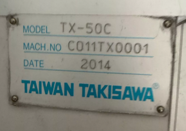 Takisawa #TX-50C, CNC lathe, Fanuc Turn-I Control, 27.6" turning length, 21.7" turning diameter, 12" chuck - Image 9