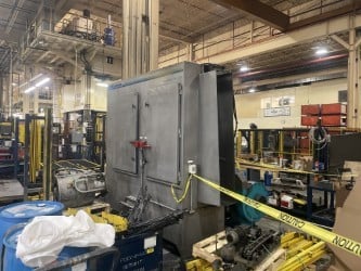 Aquamaster #CM-1200E, parts washer, 12" W x 66" H tunnel conveyor - Image 1
