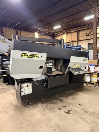 22" x 22" Hyd-Mech #H-22A, automatic horizontal band saw w/ canted head, 270" x 2" blade, 40-300 SFM, 2018 - Image 1