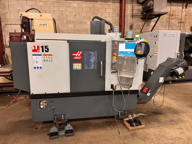 Haas #ST-15, CNC Lathe, 7.9" X, 16" Z, 16.5" max. part swing, 12" max. cutting diameter, 16" max. cutting - Image 1