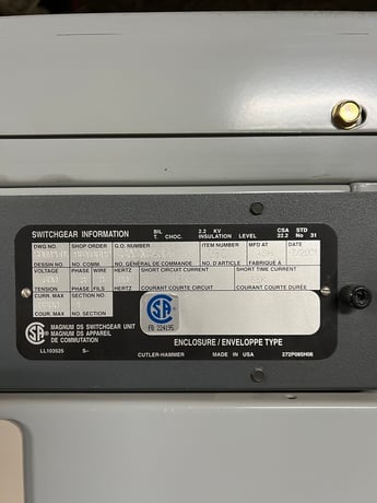 Cutler-Hammer #Magnum-DS, Metal Enclosed Low-Voltage Switchgear w/ Tie Breaker, 3200 amps, 600 Volts, 3PH - Image 7