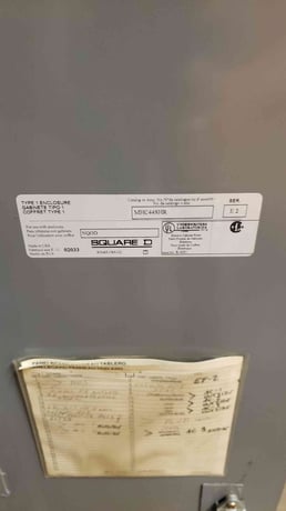 225 Amp, Square D #NQOD, Complete Panelboard, MHC44SHR Hinged Trim, 208 Volts, w/ main, type 1 enclosure - Image 3