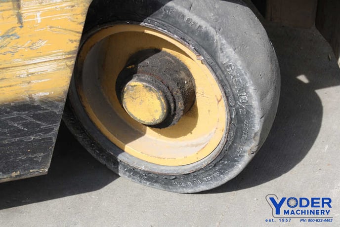 5000 lb. Caterpillar #T50D, forklift, LP, 3 stage mast, hard tire, #64297 - Image 9