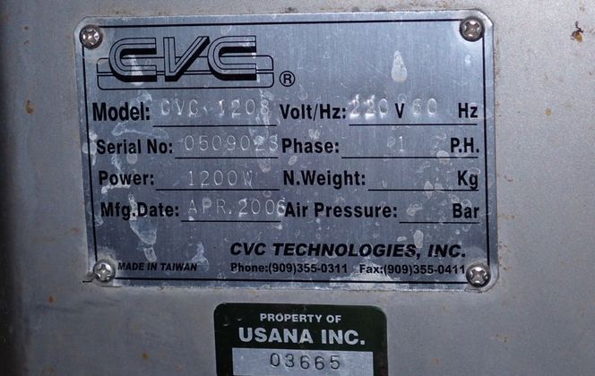 CVC #CVC-1208, Inline Capacity Retorquer, 1200 Watts, Panasonic Control, 2006 - Image 7
