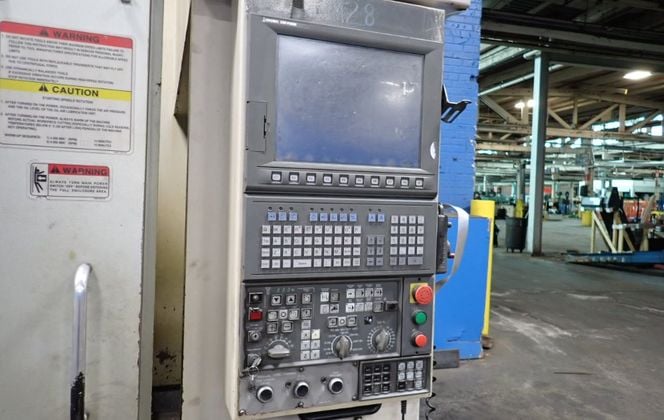 Okuma #MC-V4020, CNC vertical machining center, 20" x 48", OSP-P200 Control, Chip Conv., 2008 - Image 10