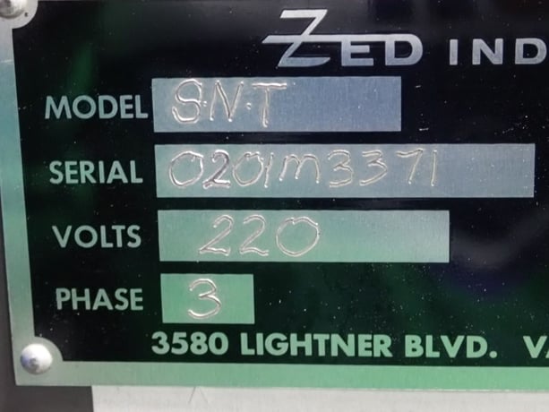 Zed #SNT, Skin Packaging Machine, 18" x 24", GE Fanuc PLC, ELO Control, chiller, 2001 - Image 6