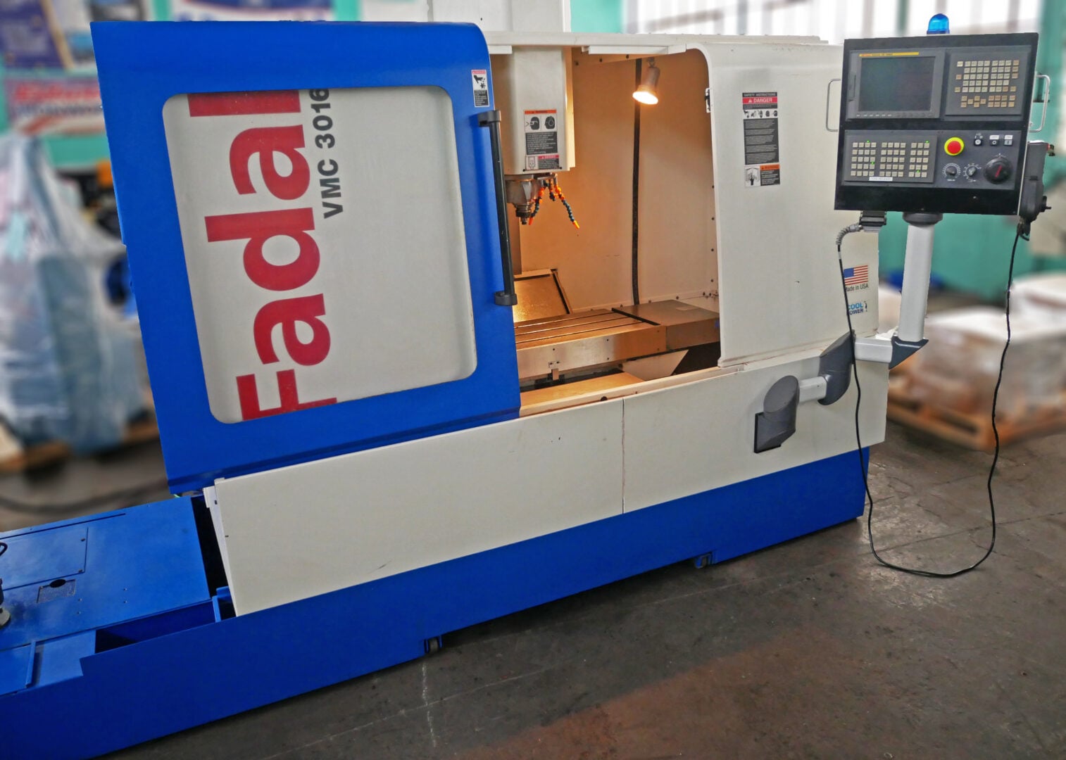 Fadal #VMC3016, CNC vertical machining center, 30" X, 16" Y, 20" Z, 7500 RPM, 21 automatic tool changer, 16" - Image 3