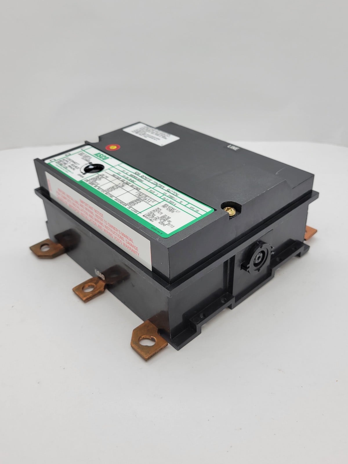 100 Amp. Asco #92003010030X0-920, Remote Control Switch, 3P, 110/120 Volts, unused - Image 7