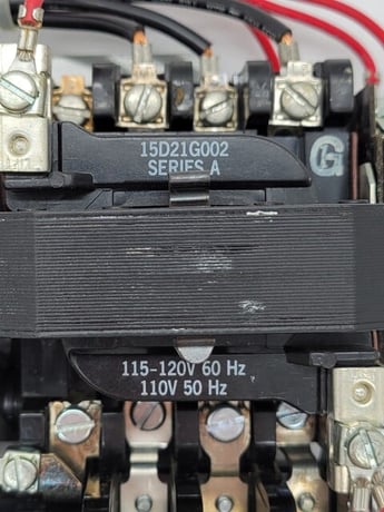 General Electric #CR311K1821AAASJA, Magnetic Starter, Nema 0, 460/575 Volts, 7.5HP, Torq 10, unused - Image 3
