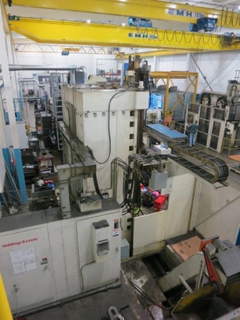 96" Giddings & Lewis #84 VTC, 108" swing, 90" under elevating rail, G & L 8000 CNC, 12-station ATC, 2001 - Image 6