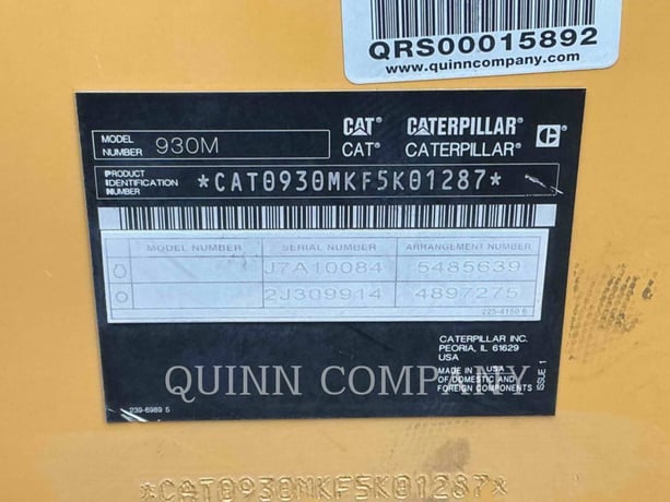 Cat 930M, Wheel Loader, 2324 hours, S/N: F5K01287, 2021 - Image 6