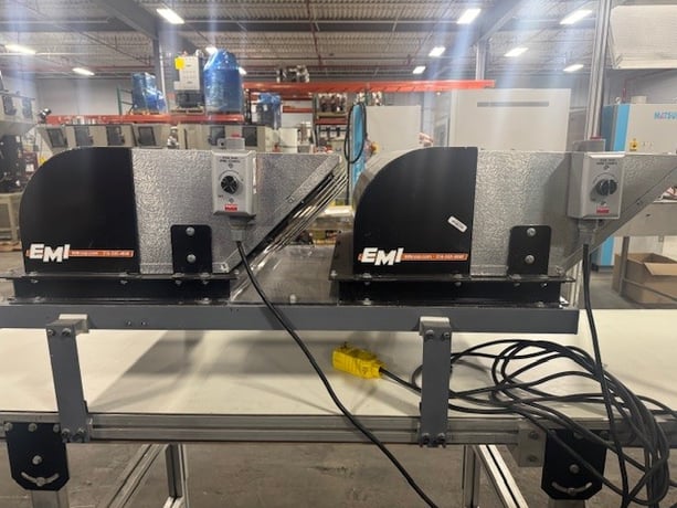 27-1/4" wide x 16' long, MK #GUF-P2000, flat belt conveyor with EMI cooling system, adjustable height - Image 5
