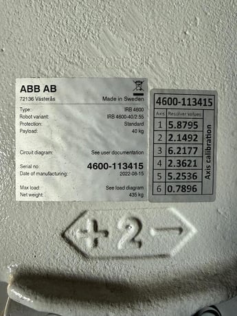 ABB, IRB-4600-40/2.55, 6-Axis Articulated Robot, 40 kg payload, 100" reach, IRC5 controller, 480 Volt, 2022 - Image 4