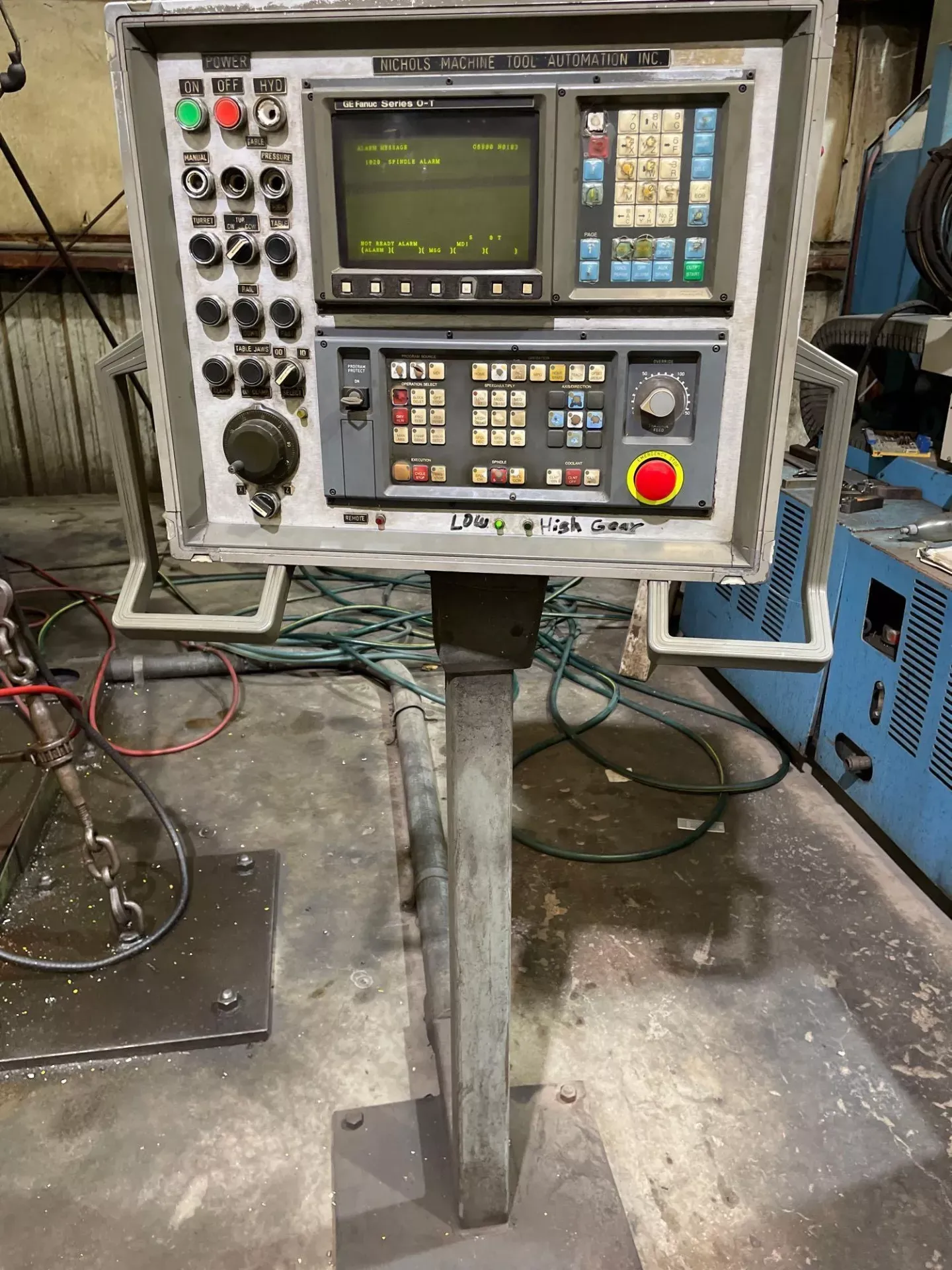 42" Bullard #36-Dyn-Au-Tape, CNC vertical turret lathe, 56" sw, 42" 4-jaw chuck, 5 turret, 50 HP, MPG - Image 5