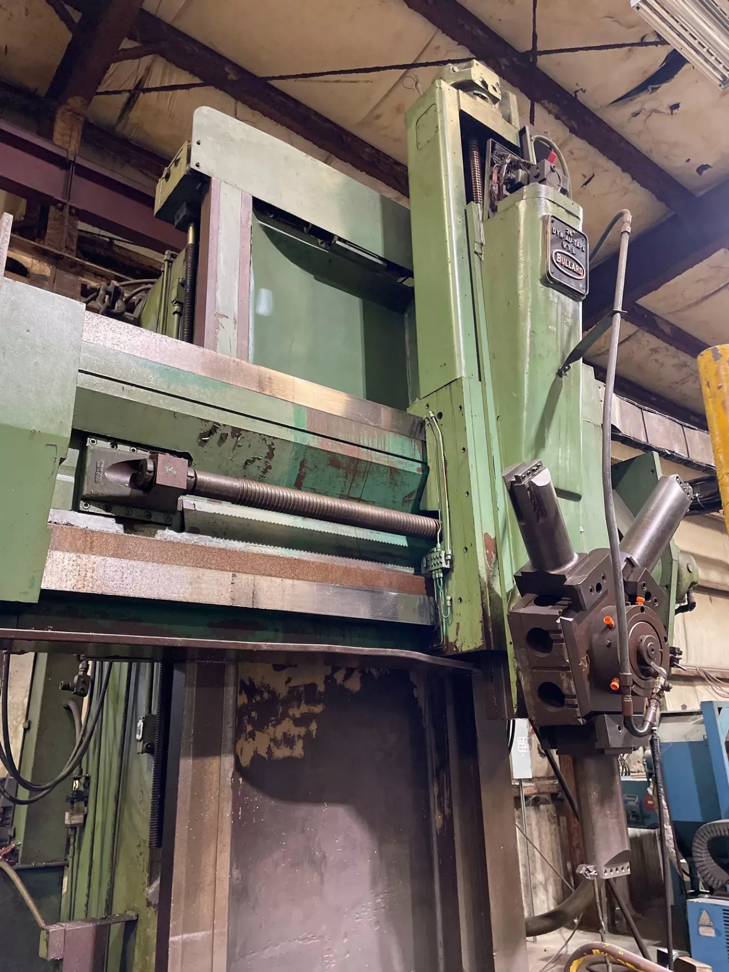 42" Bullard #36-Dyn-Au-Tape, CNC vertical turret lathe, 56" sw, 42" 4-jaw chuck, 5 turret, 50 HP, MPG - Image 10
