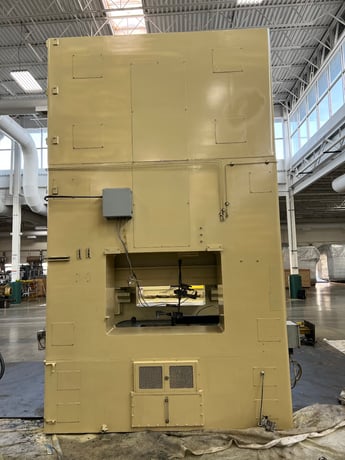 250 Ton, Stamtec #S2-250, straight side double crank press, 9.8" stroke, 22" die height, 5.9" slide adj., 72" - Image 3