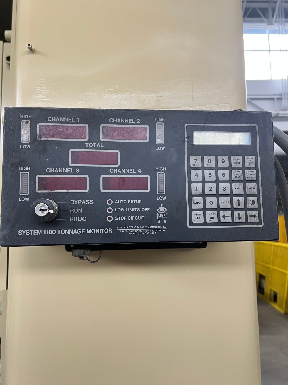 250 Ton, Stamtec #S2-250, straight side double crank press, 9.8" stroke, 22" die height, 5.9" adj., 20-50 - Image 8