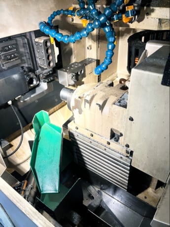 Tsugami #BE18, CNC Swiss type turning center, Fanuc Series 32i, Edge barfeeder, .709" bar capacity, 2006 - Image 3