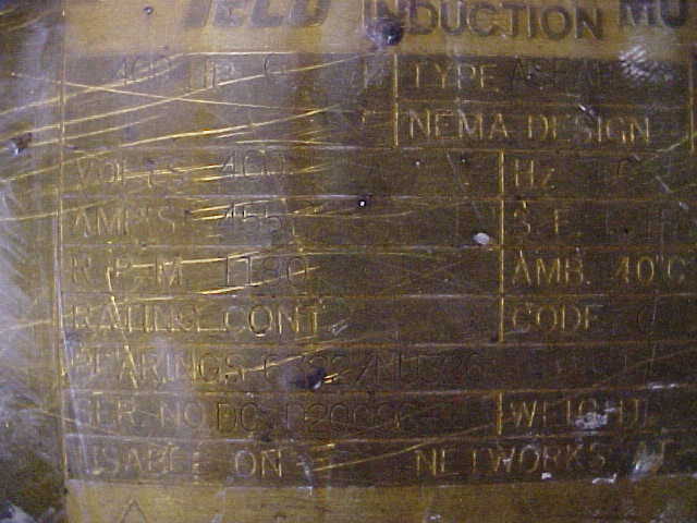 400 HP 1200 RPM Toshiba, Frame 355L, ODP, 460 Volts - Image 2