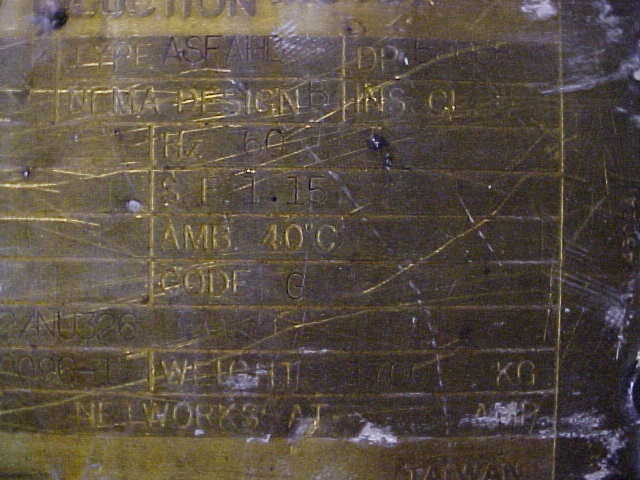 400 HP 1200 RPM Toshiba, Frame 355L, ODP, 460 Volts - Image 3