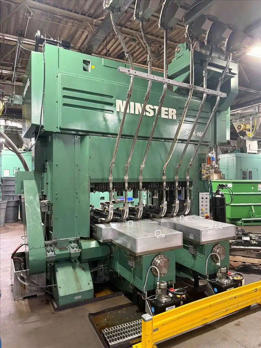 180 Ton, Minster #P2H-160-74x33-FW, precision straight side press, 5.9" stroke, 20.6" Shut Height, 75 HP - Image 3