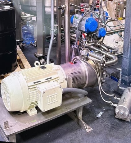 Ross #HSM-430SC, Inline High Shear Mixer, 3" liquid inlet/outlet, 2.5" powder inlet, 30 HP @ 1760 RPM - Image 3
