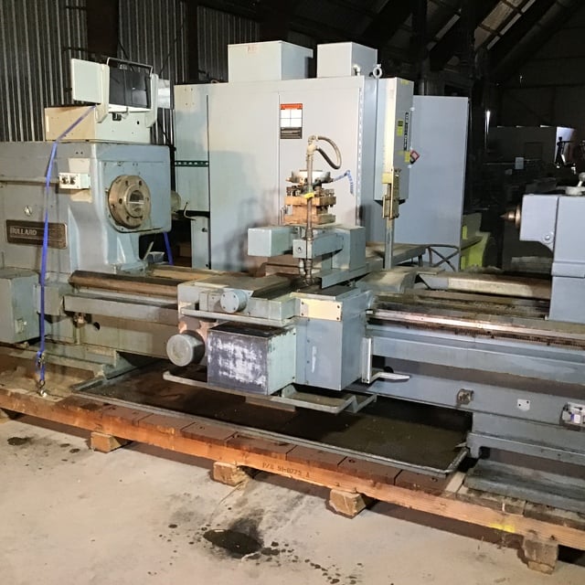 32" x 72" American #3220S, CNC Engine Lathe, hard ways, 4" hole, 30 HP, tooling, low hours, like new - Image 1