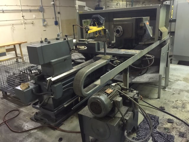 32" x 72" American #3220S, CNC Engine Lathe, hard ways, 4" hole, 30 HP, tooling, low hours, like new - Image 3