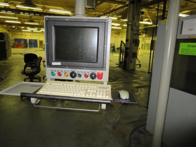 32" x 72" American #3220S, CNC Engine Lathe, hard ways, 4" hole, 30 HP, tooling, low hours, like new - Image 5