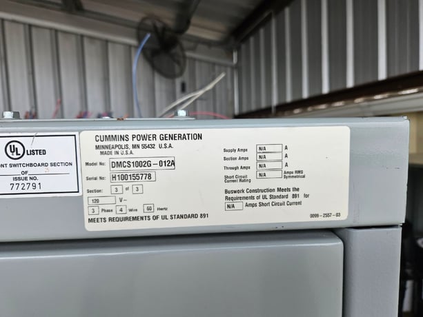 Cummins, PowerCommand Transfer Switch Remote Annunciator, 120 Volts, 3-phase, 4 Wire, 2010 - Image 4