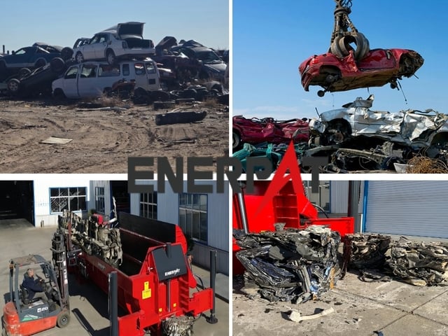 Enerpat #AMB-SCE5000, Mobile Car Logger Baler, 33.5" x 25.6" Bale, 150 Ton Push, 160 HP Cummins, new - Image 9