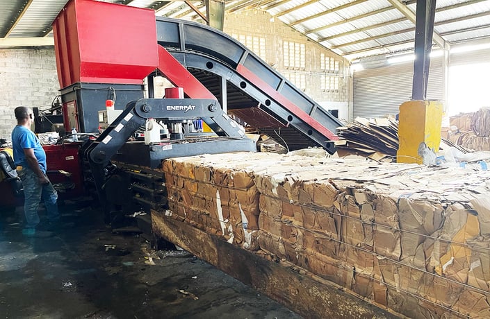 Enerpat #HBA-Series, horizontal autotie baler for Cardboard & OCC, 55-75 HP, Available now, New - Image 1