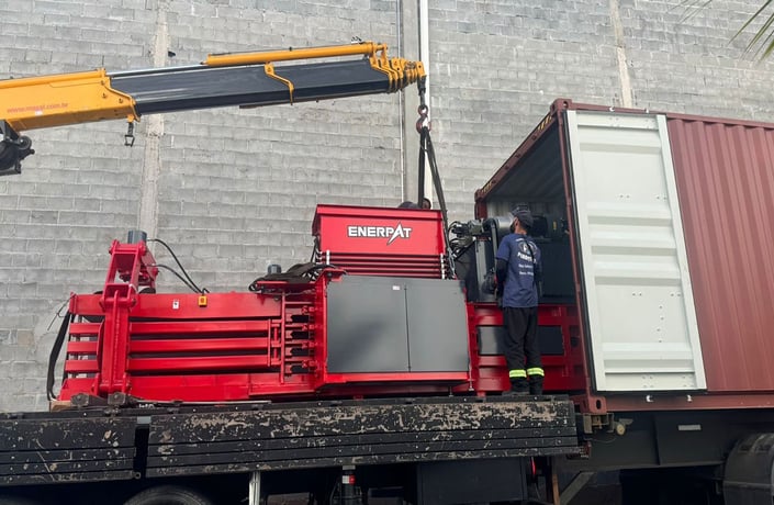 Enerpat #HBA-Series, horizontal autotie baler for Cardboard & OCC, 55-75 HP, Available now, New - Image 2
