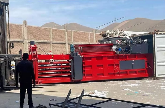 Enerpat #HBA-Series, horizontal autotie baler for Cardboard & OCC, 55-75 HP, Available now, New - Image 3