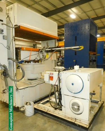 Eemco Press, 84" x 44" 3-zone electric platens, 16 stroke, 21" DL, Allen Bradley PLC and HMI, 2008 - Image 4