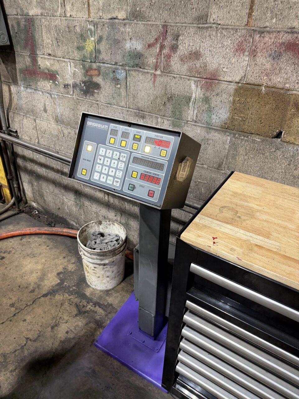 3/8" x 12' Cincinnati #2512G, Mechanical Power Squaring Shear, 12' overall, 147" between housing, 50 SPM, 20 - Image 2