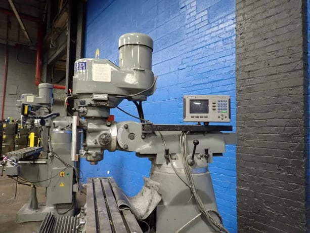 Sharp #LMV-50/DVS, Vertical Mill, 50" x 9" table, 1720 RPM, 3 HP, Acu-rite Control, 2007 - Image 4