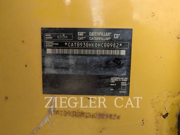 Cat 930H, Wheel Loader, 9540 hours, S/N: DHC00982, 2008 - Image 6