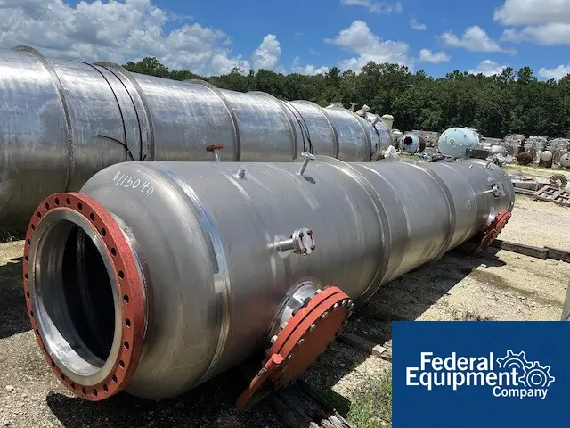 54" x 2' Crown Iron Works #Duplex 2507, Packed Column, 54" diameter x 24' straight side, dish top & bottom - Image 1