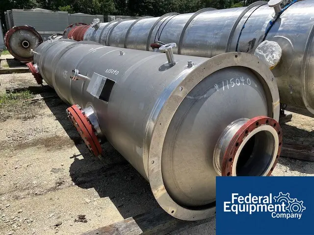 54" x 2' Crown Iron Works #Duplex 2507, Packed Column, 54" diameter x 24' straight side, dish top & bottom - Image 3