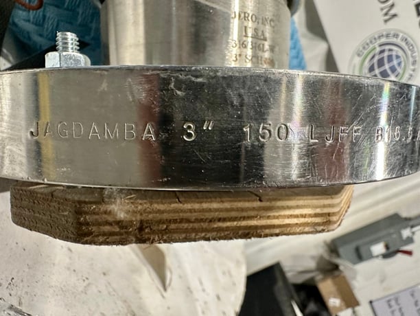 3" x 15' PTFE lined hose, Crane #Resist-O-Flex, 4 bolt flange, unused - Image 4
