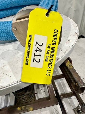 3" x 15' PTFE lined hose, Crane #Resist-O-Flex, 4 bolt flange, unused - Image 5