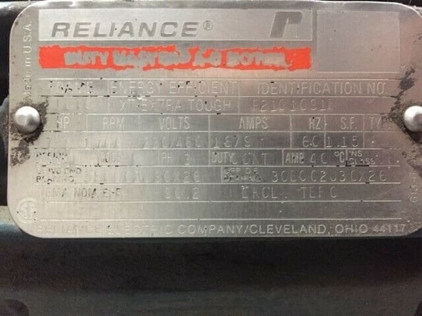 80 psig, APV Crepaco #M-3L/052/5.5 pump, 7.5 HP Reliance motor - Image 8