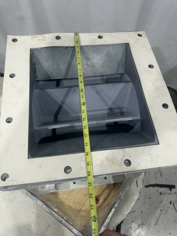 15" x 15" HE MAC Colt-On counter clock wise carbon steel valve, rebuilt, not used since - Image 10