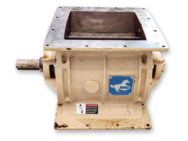 12" x 12" MAC #MD75, rotary airlock feeder, no drive included - Image 1
