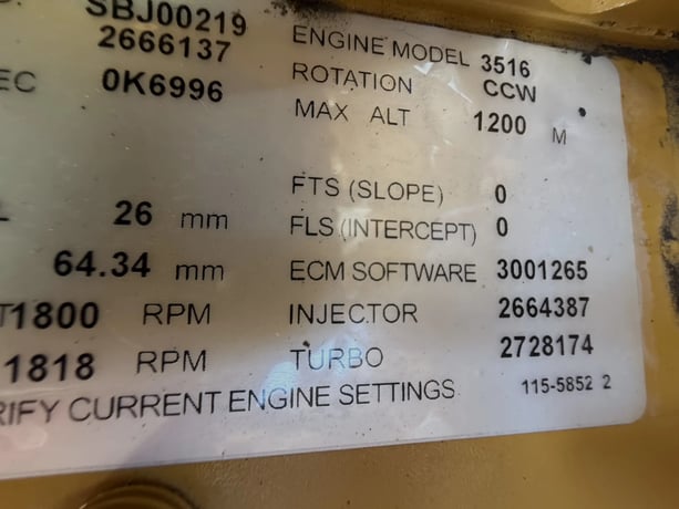 2000 KW Caterpillar #3516C, diesel generator set, 277/480 Volts, 3-phase, 141 hours, 1800 RPM, sound - Image 4