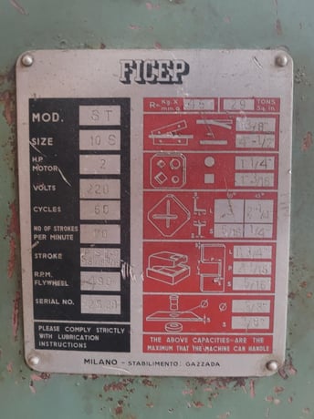 3" x 3" x 5/16" Ficep #ST-10S, mechanical ironworker, 29 tons, 5 station, 70 SPM - Image 10