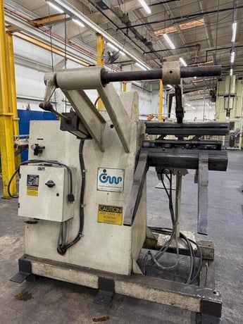 10,000 lb. Cooper Weymouth Peterson #4.5R-24, Centering Reel, 24" max. coil width, 18"-22" mandrel expansion - Image 1